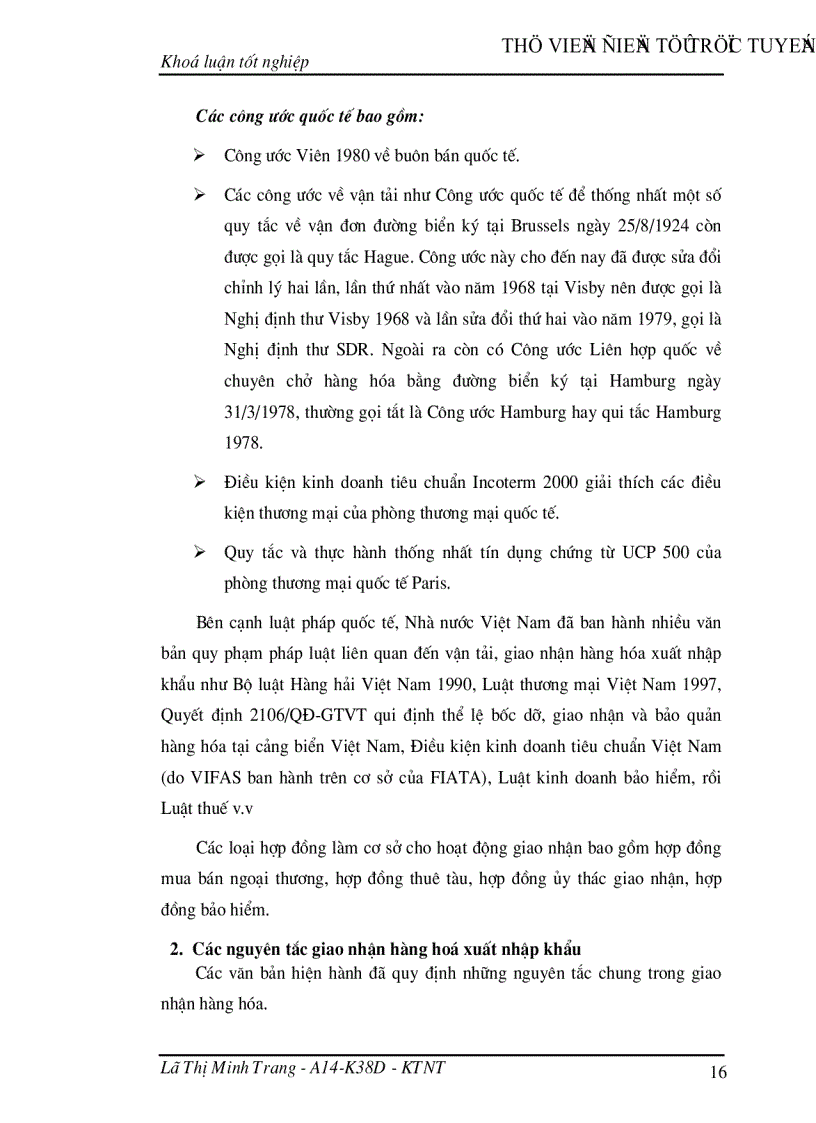 image for page Giao nhận hàng hóa quốc tế bằng đường biển tại Công ty giao nhận kho vận ngoại thương VIETRANS