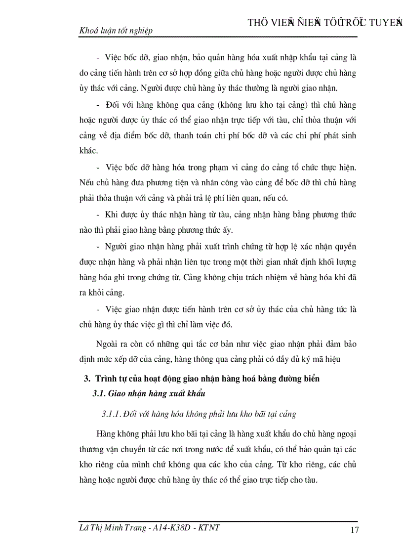 image for page Giao nhận hàng hóa quốc tế bằng đường biển tại Công ty giao nhận kho vận ngoại thương VIETRANS