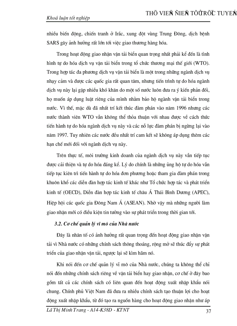 image for page Giao nhận hàng hóa quốc tế bằng đường biển tại Công ty giao nhận kho vận ngoại thương VIETRANS