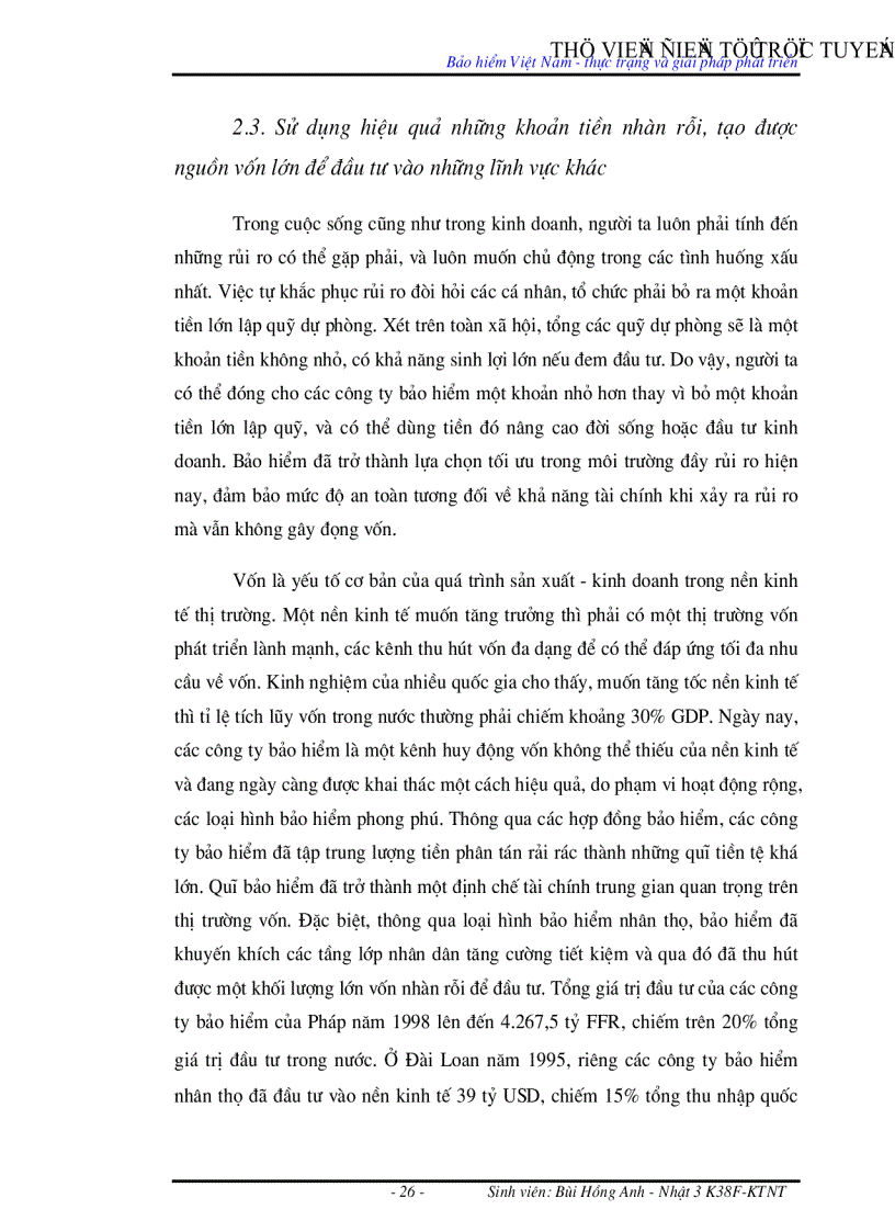 image for page Bảo hiểm Việt Nam thực trạng và giải pháp phát triển