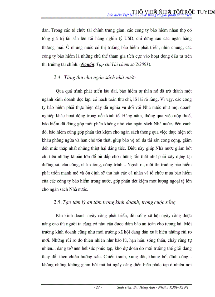 image for page Bảo hiểm Việt Nam thực trạng và giải pháp phát triển