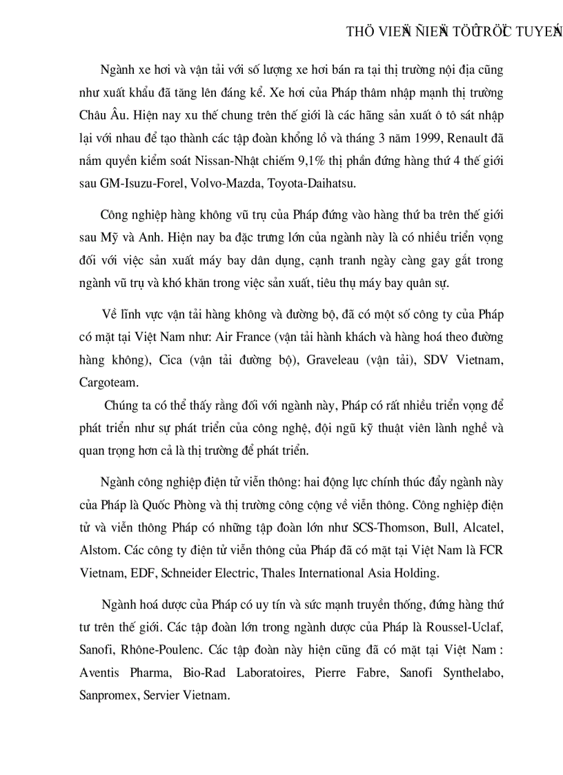 image for page Quan hệ thương mại và đầu tư Pháp Việt thực trạng và triển vọng