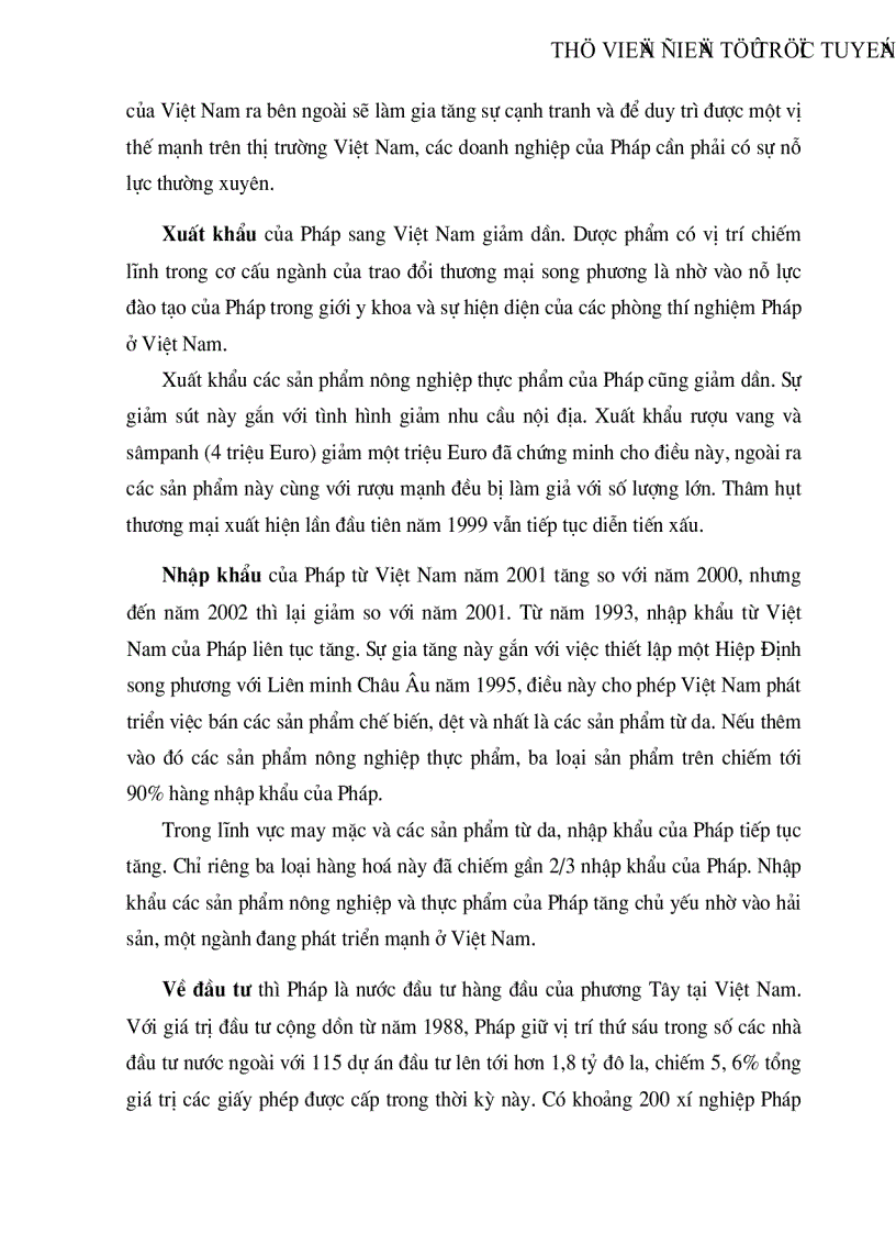 image for page Quan hệ thương mại và đầu tư Pháp Việt thực trạng và triển vọng