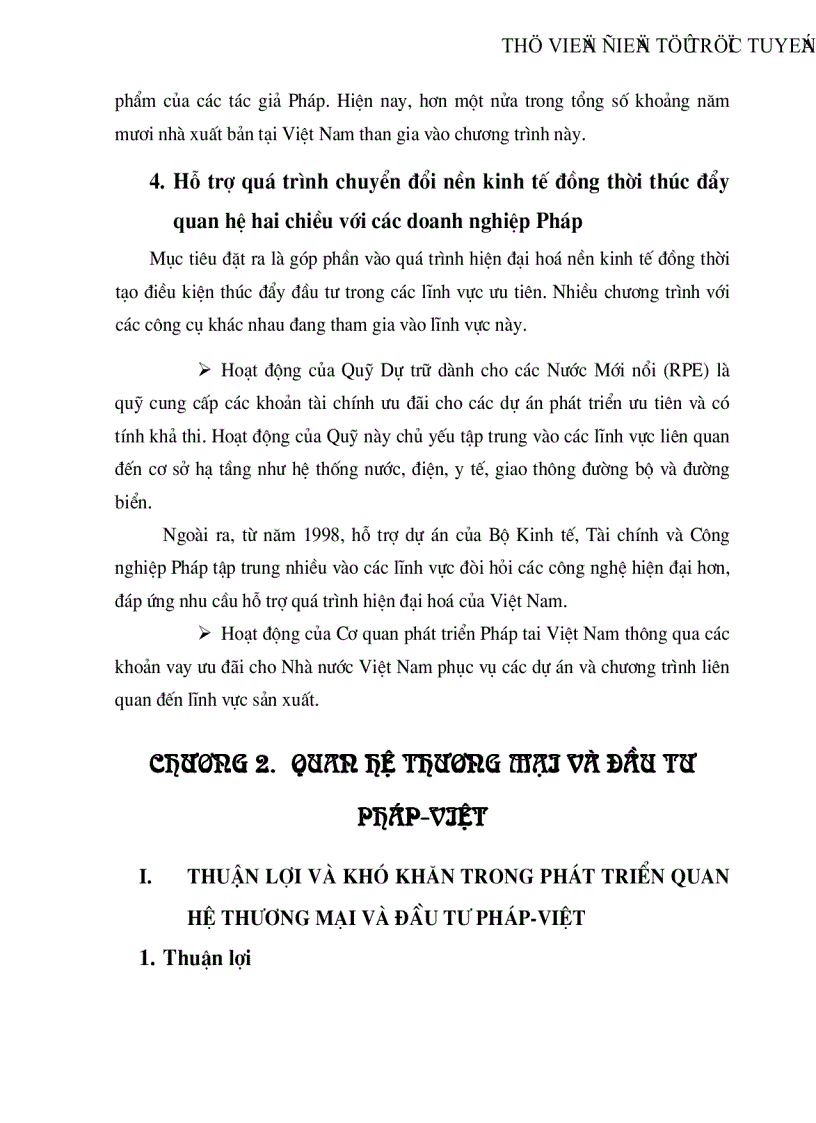 image for page Quan hệ thương mại và đầu tư Pháp Việt thực trạng và triển vọng