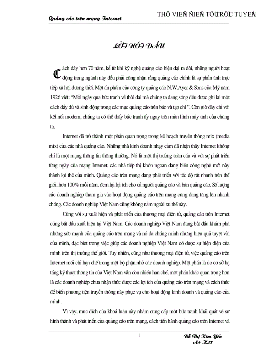 image for page Quảng cáo trên mạng internet