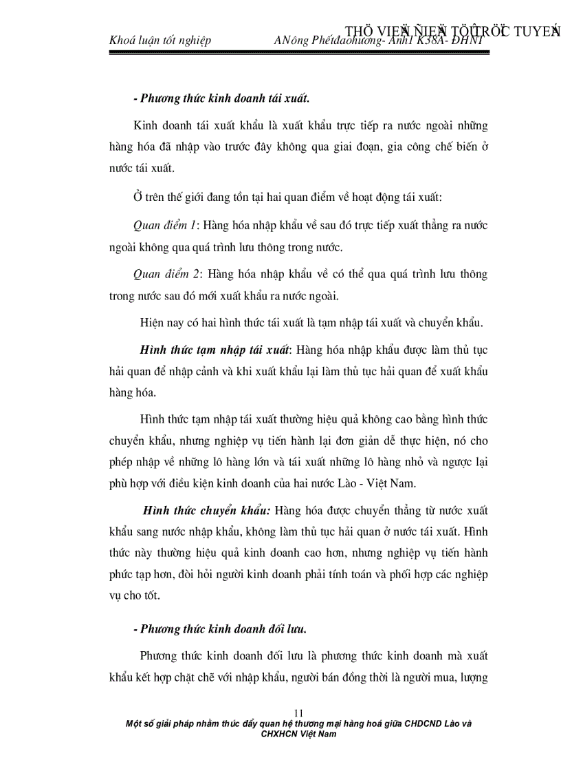 image for page Một số giải pháp nhằm thúc đẩy quan hệ thương mại hàng hoá giữa CHDCND Lào và CHXHCN Việt Nam