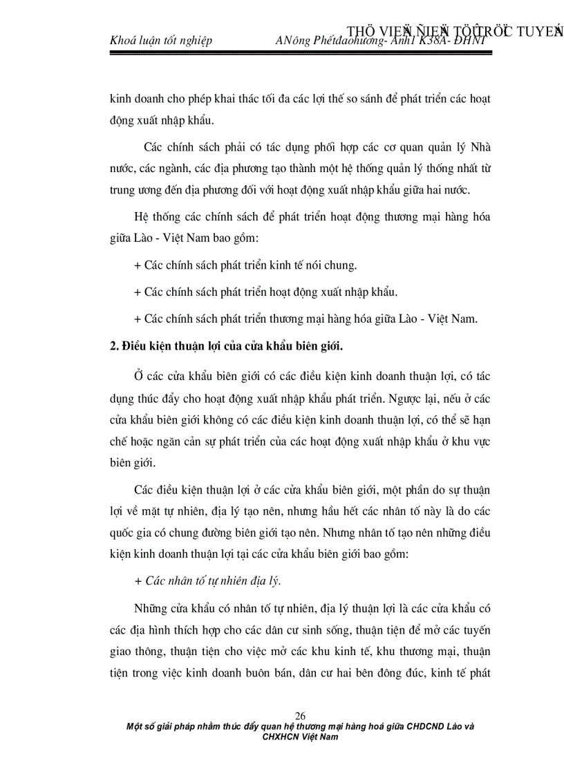 image for page Một số giải pháp nhằm thúc đẩy quan hệ thương mại hàng hoá giữa CHDCND Lào và CHXHCN Việt Nam