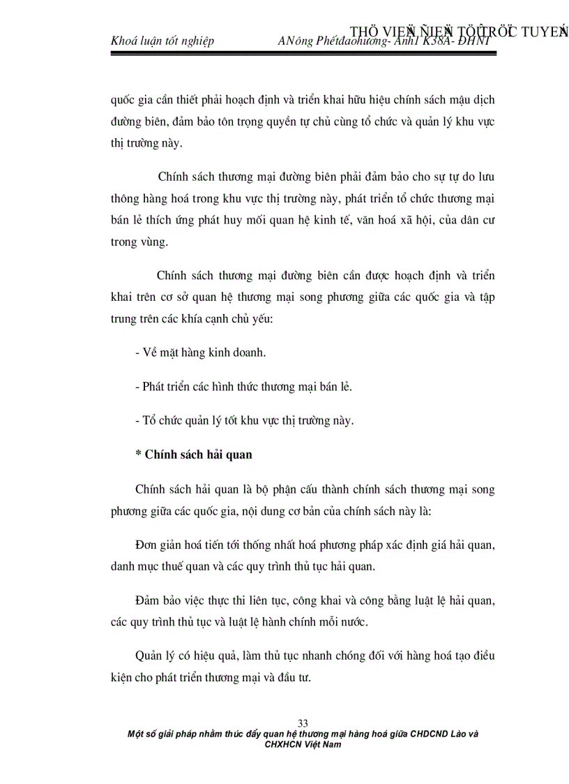 image for page Một số giải pháp nhằm thúc đẩy quan hệ thương mại hàng hoá giữa CHDCND Lào và CHXHCN Việt Nam