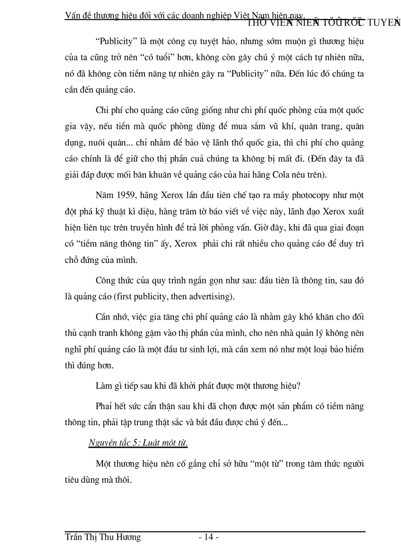 image for page Vấn đề thương hiệu đối với các doanh nghiệp Việt Nam hiện nay