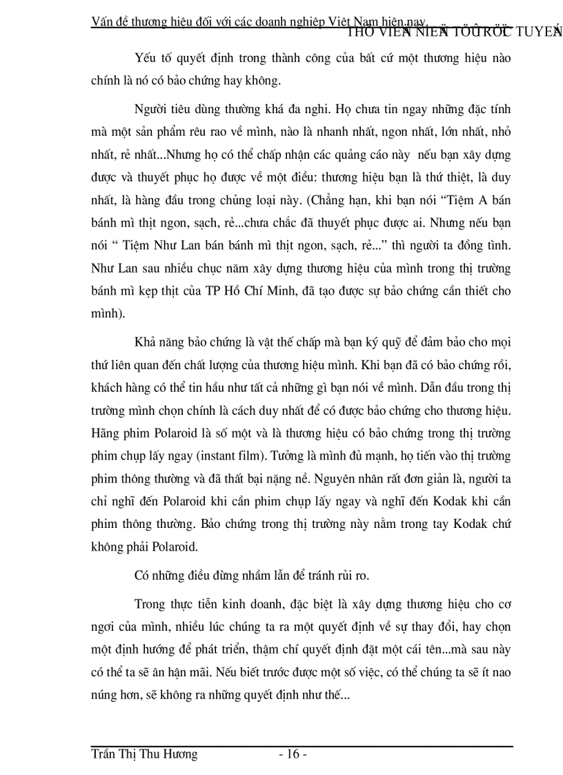 image for page Vấn đề thương hiệu đối với các doanh nghiệp Việt Nam hiện nay