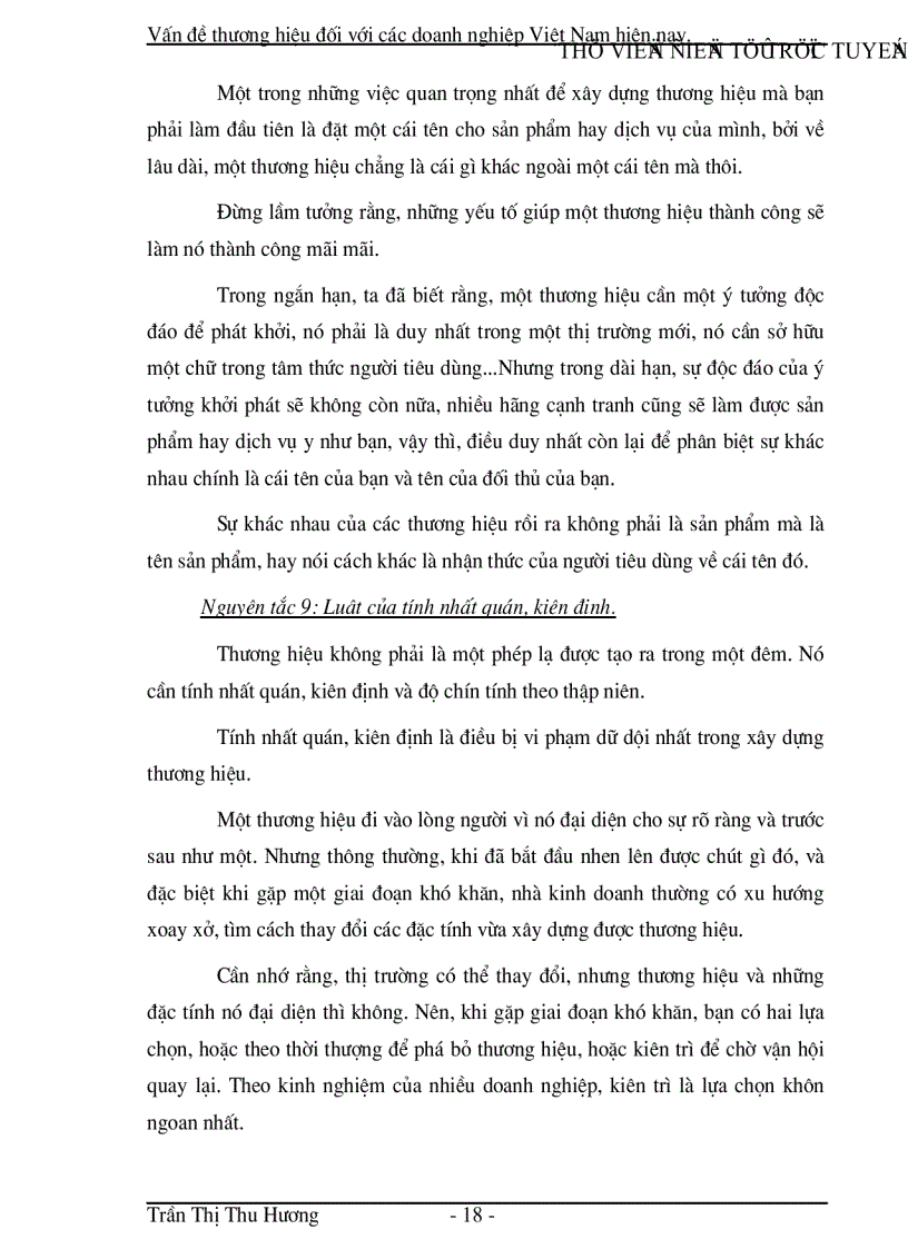 image for page Vấn đề thương hiệu đối với các doanh nghiệp Việt Nam hiện nay