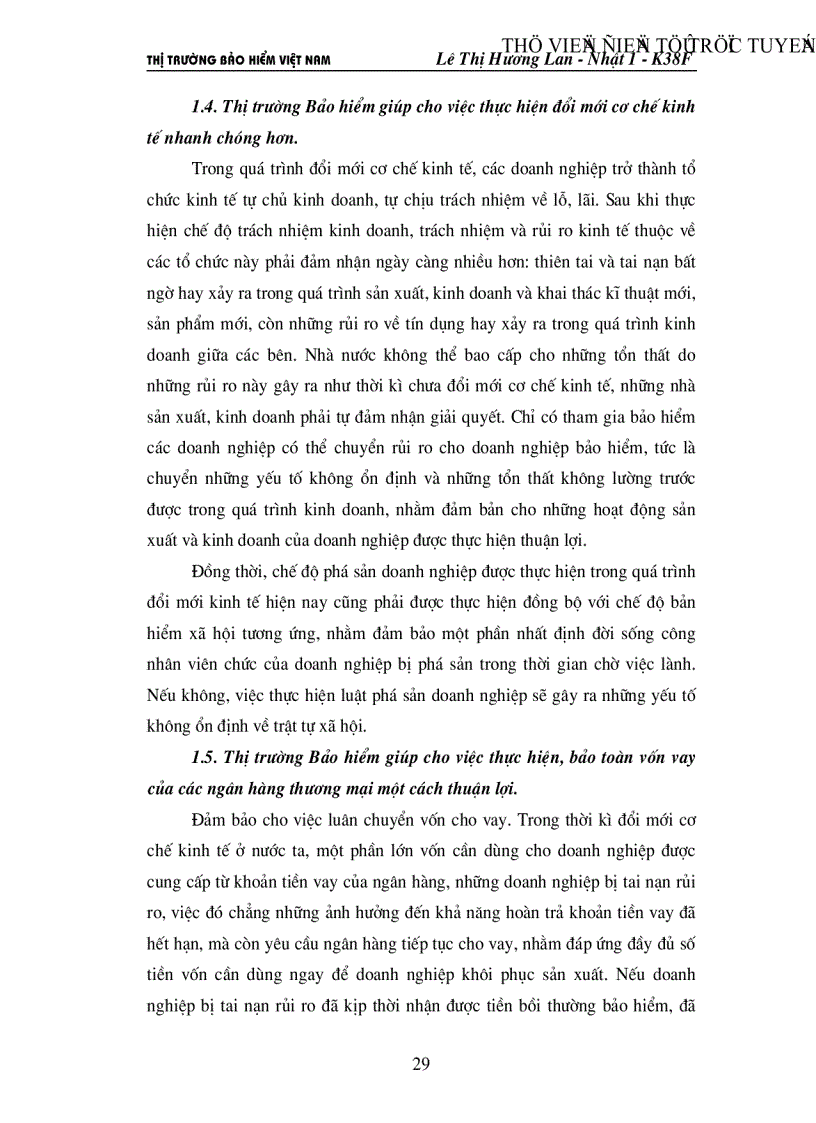 image for page Tình hình thị trường bảo hiểm Việt Nam và bảo hiểm Việt Nam trước thềm hội nhập và giải pháp đẩy mạnh sự phát triển của thị trường bảo hiểm Việt Nam đến 2010