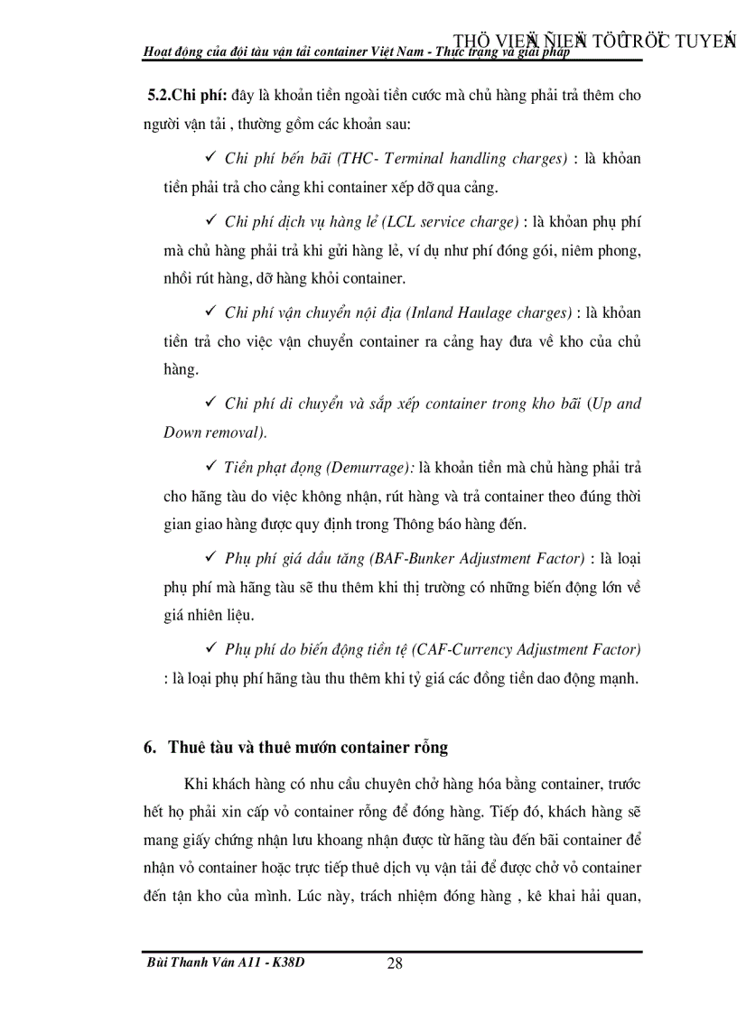 image for page Hoạt động của đội tàu vận tải container Việt Nam Thực trạng và giải pháp