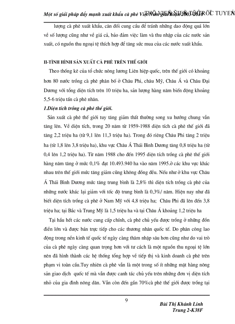 image for page Một số giải pháp đẩy mạnh xuất khẩu cà phê Việt Nam giai đoạn 2003 2010