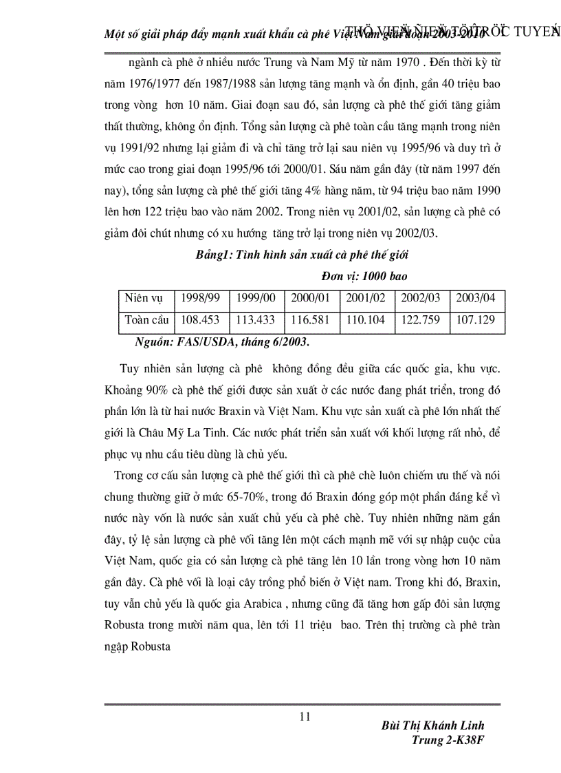image for page Một số giải pháp đẩy mạnh xuất khẩu cà phê Việt Nam giai đoạn 2003 2010
