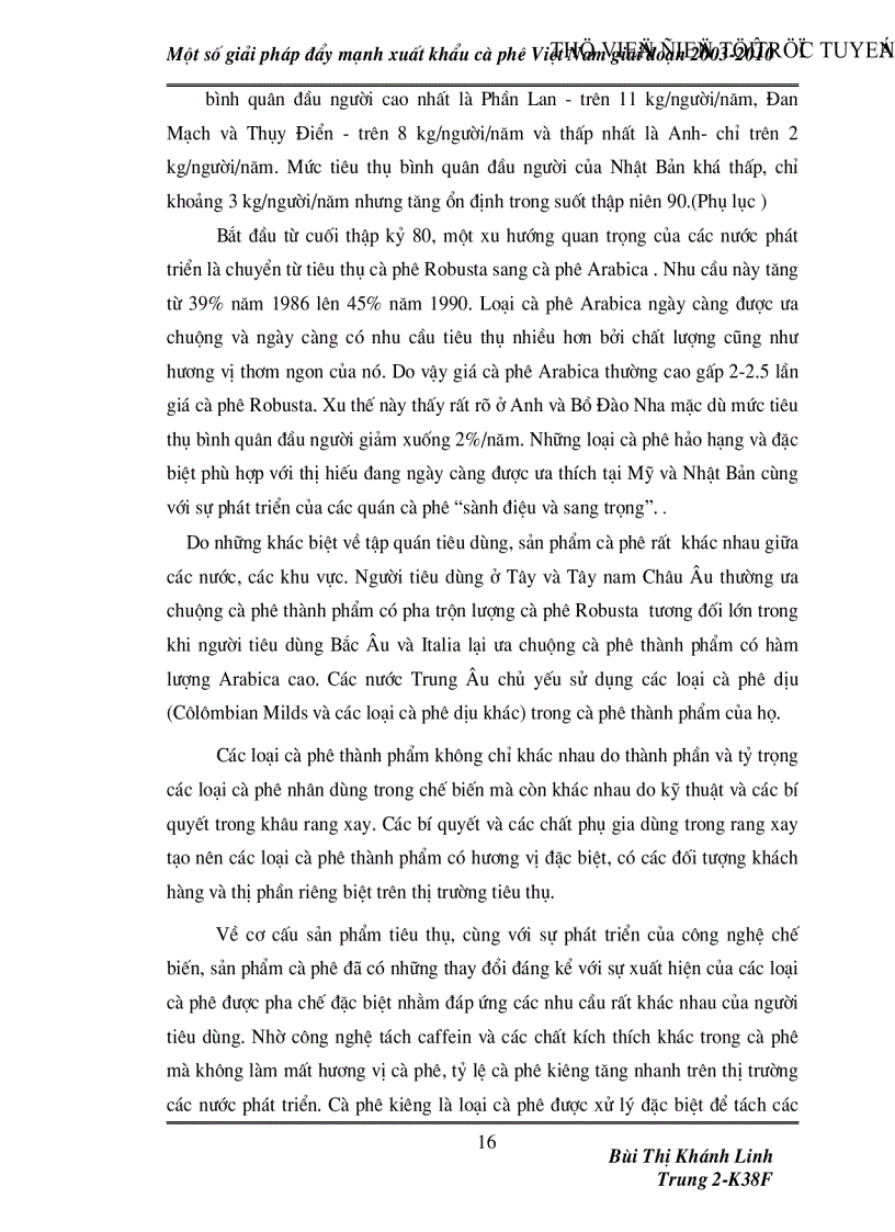 image for page Một số giải pháp đẩy mạnh xuất khẩu cà phê Việt Nam giai đoạn 2003 2010