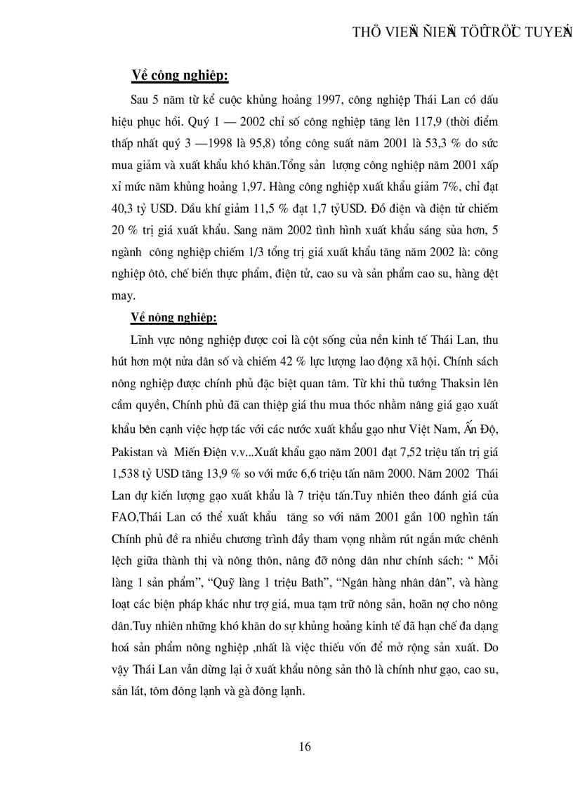 image for page Quan hệ Kinh tế Thương mại Việt Nam Thái Lan trong giai đoạn hiện nay