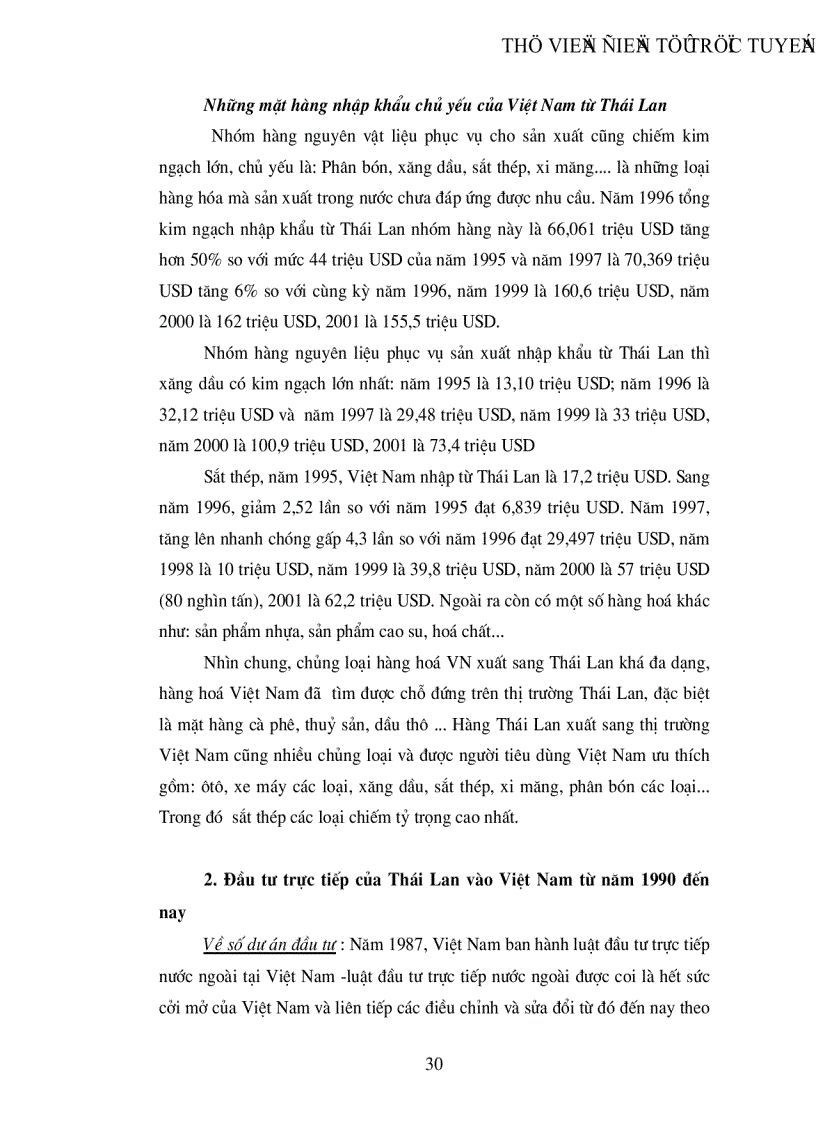 image for page Quan hệ Kinh tế Thương mại Việt Nam Thái Lan trong giai đoạn hiện nay