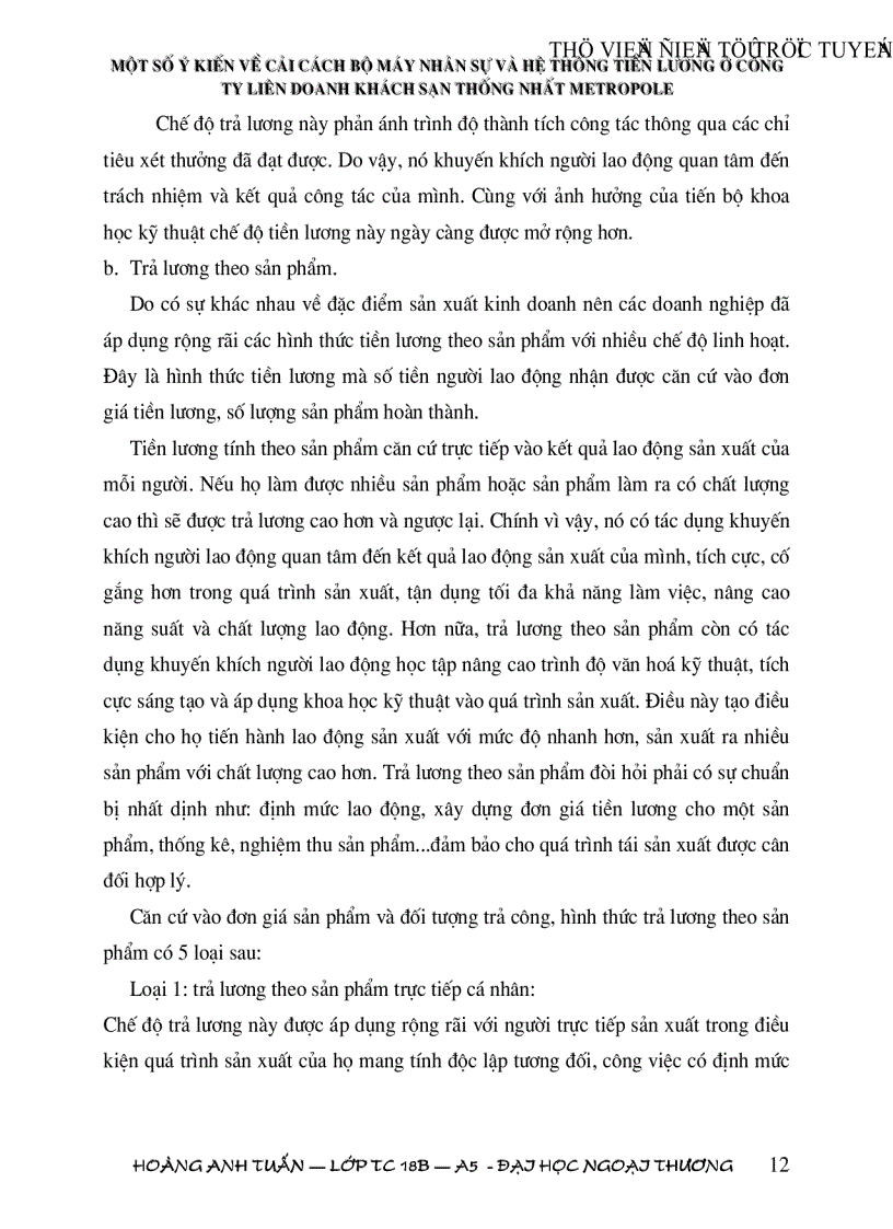 image for page Một số vấn đề về cải cách hệ thống quản lý nhân sự và hệ thống tiền lương trong các nhà hàng và khách sạn