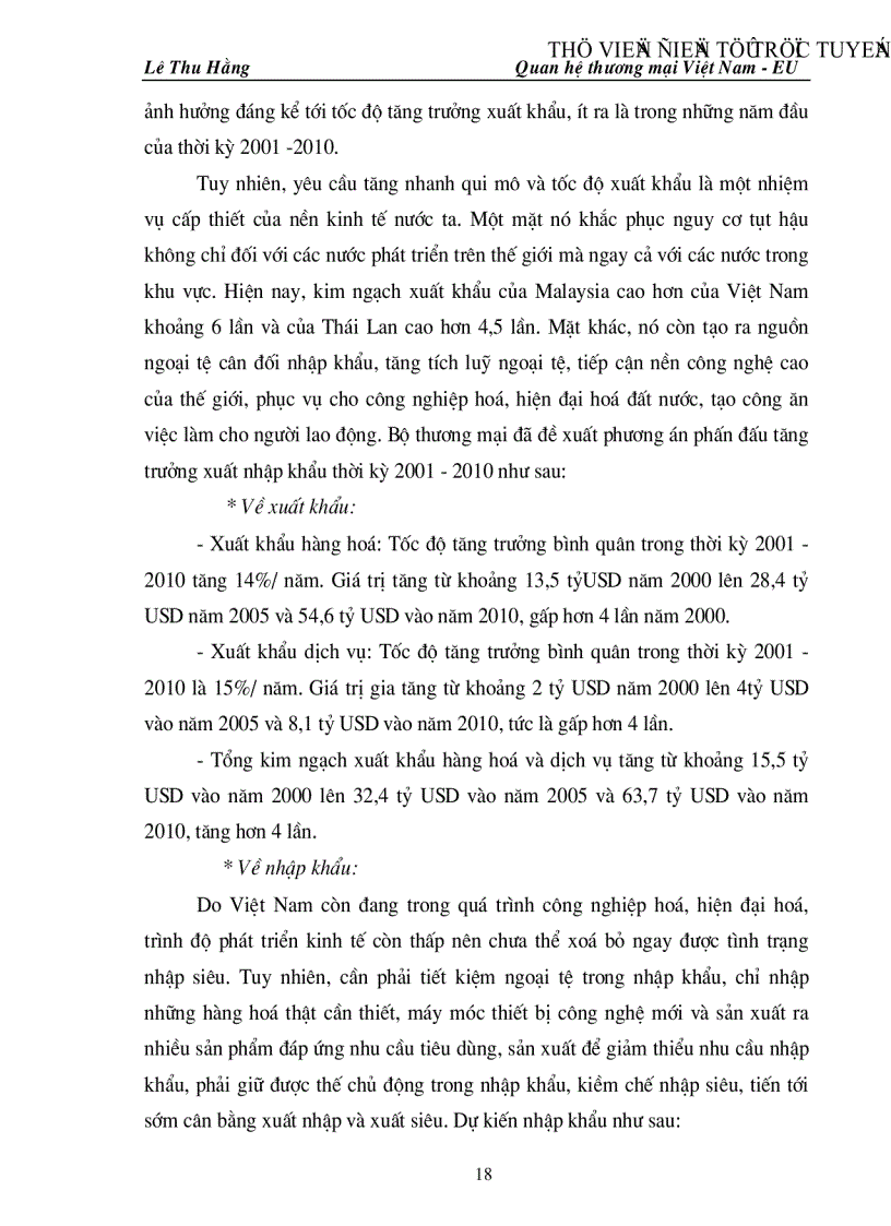 image for page Triển vọng và một số giải pháp nhằm thúc đẩy quan hệ thương mại Việt Nam EU