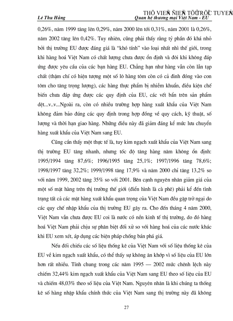 image for page Triển vọng và một số giải pháp nhằm thúc đẩy quan hệ thương mại Việt Nam EU