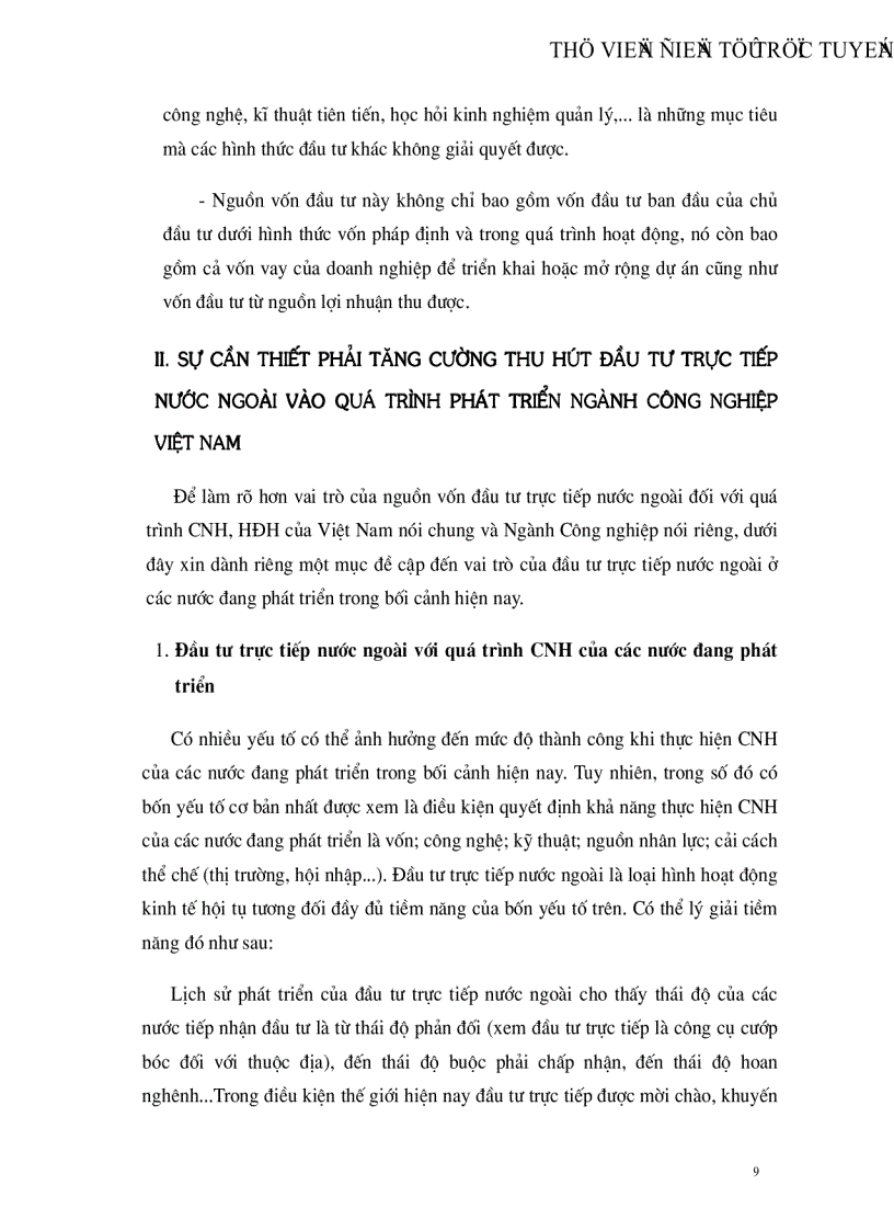 image for page Đầu tư trực tiếp nước ngoài vào ngành công nghiệp Việt Nam Thực trạng và giải pháp