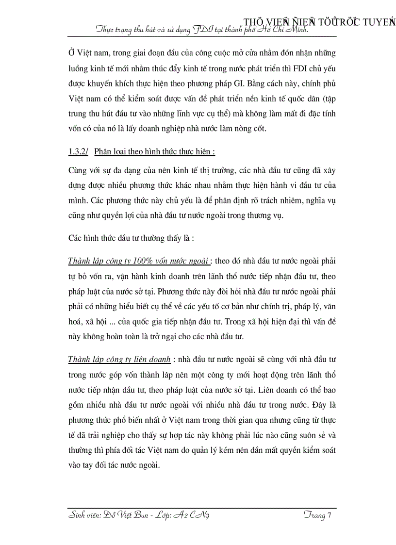 image for page Thực trạng thu hút và sử dụng FDI tại thành phố Hồ Chí Minh