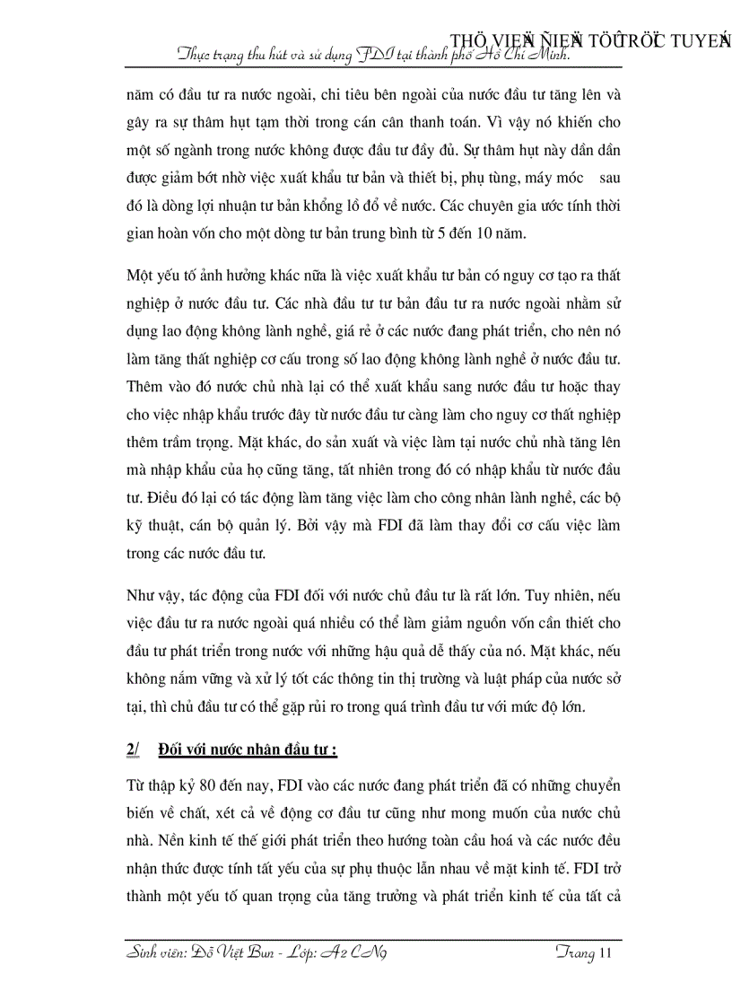 image for page Thực trạng thu hút và sử dụng FDI tại thành phố Hồ Chí Minh