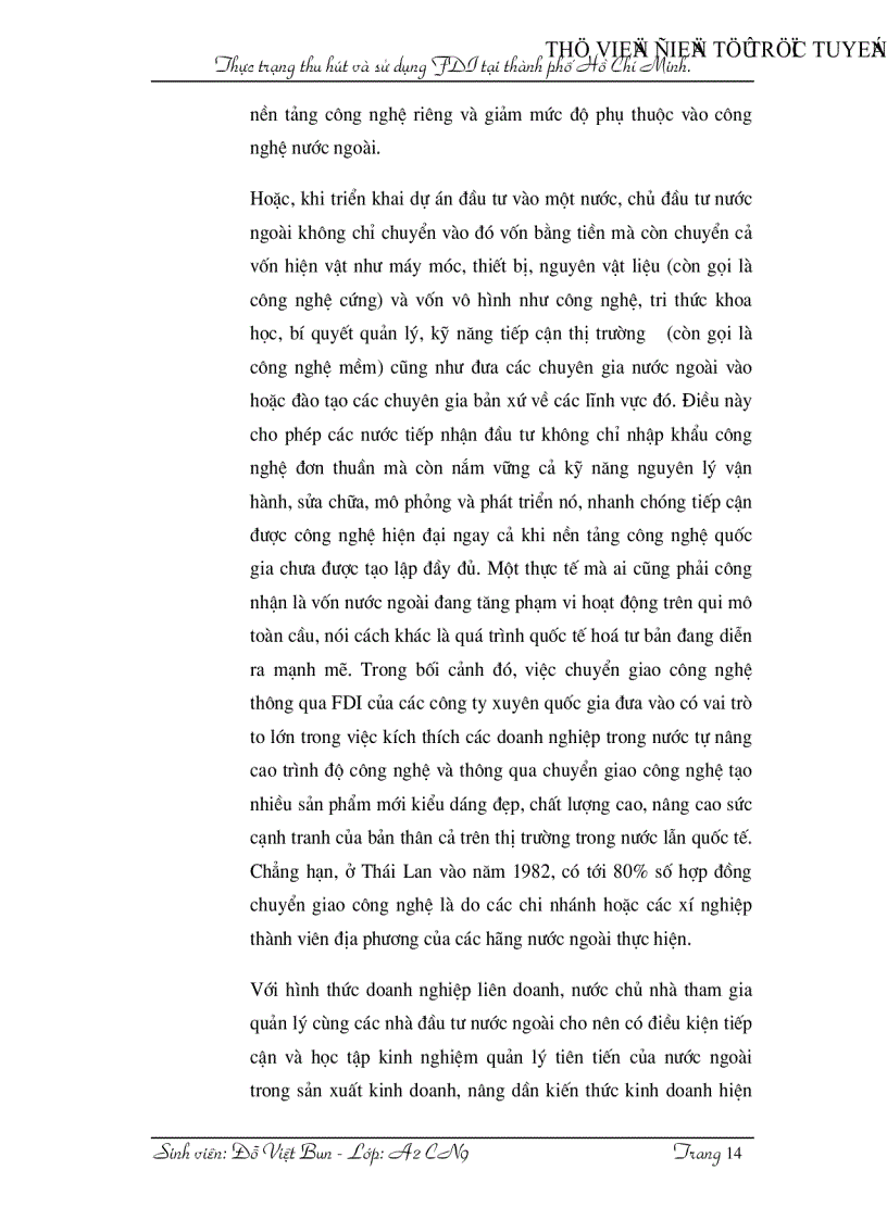 image for page Thực trạng thu hút và sử dụng FDI tại thành phố Hồ Chí Minh