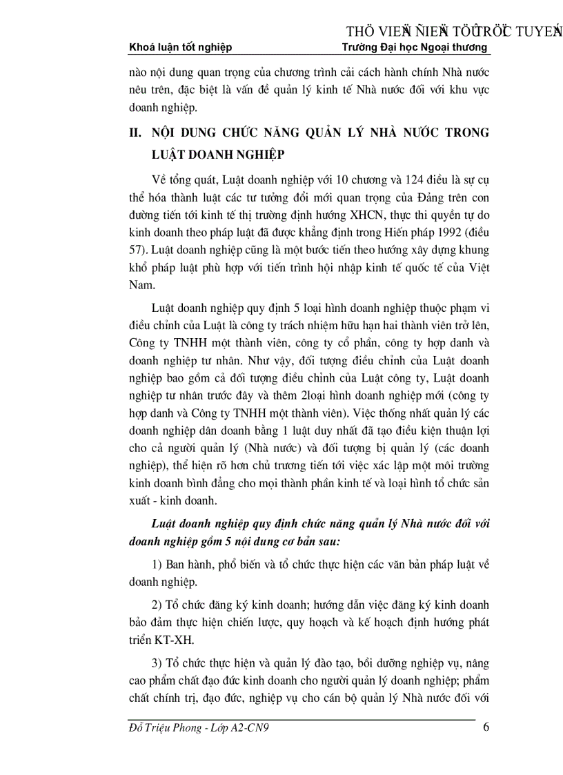 image for page Nâng cao hiệu quả thi hành luật doanh nghiệp của các doanh nghiệp ngoài quốc doanh trên địa bàn thành phố Hà nội