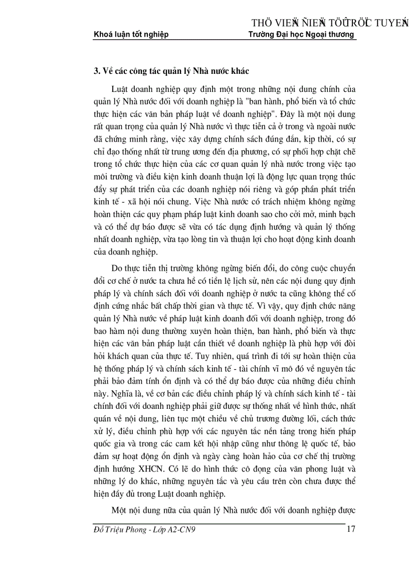 image for page Nâng cao hiệu quả thi hành luật doanh nghiệp của các doanh nghiệp ngoài quốc doanh trên địa bàn thành phố Hà nội