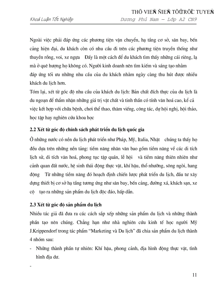 image for page Triển vọng và giải pháp đẩy mạnh hoạt động du lịch ở Việt Nam giai đoạn 2001 2010