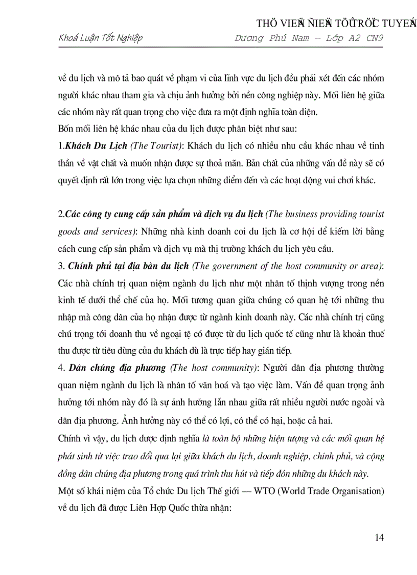 image for page Triển vọng và giải pháp đẩy mạnh hoạt động du lịch ở Việt Nam giai đoạn 2001 2010