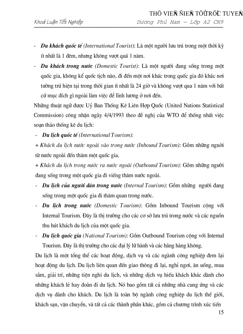 image for page Triển vọng và giải pháp đẩy mạnh hoạt động du lịch ở Việt Nam giai đoạn 2001 2010