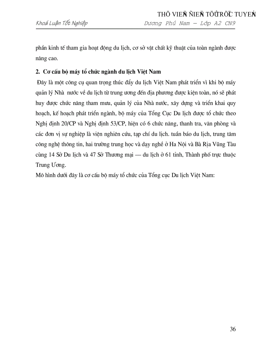 image for page Triển vọng và giải pháp đẩy mạnh hoạt động du lịch ở Việt Nam giai đoạn 2001 2010