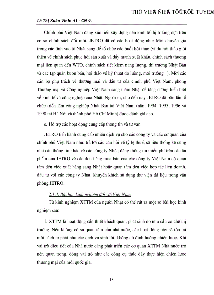 image for page Hoạt động xúc tiến thương mại hỗ trợ xuất khẩu hàng hoá của Việt nam thực trạng và giải pháp