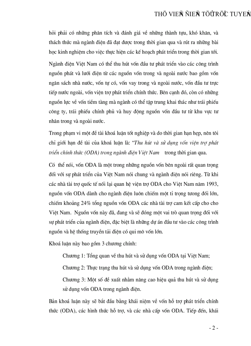 image for page Thu hút và sử dụng vốn viện trợ phát triển chính thức ODA trong ngành điện Việt Nam