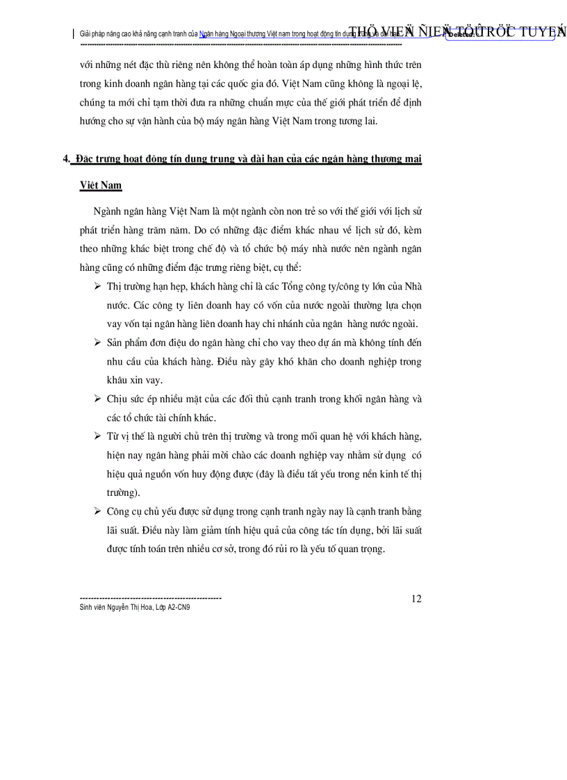 image for page Giải pháp nâng cao khả năng cạnh tranh của Ngân hàng Ngoại thương trong hoạt động tín dụng trung dài hạn