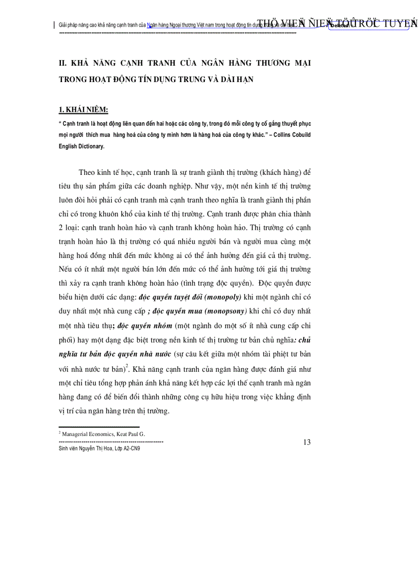 image for page Giải pháp nâng cao khả năng cạnh tranh của Ngân hàng Ngoại thương trong hoạt động tín dụng trung dài hạn