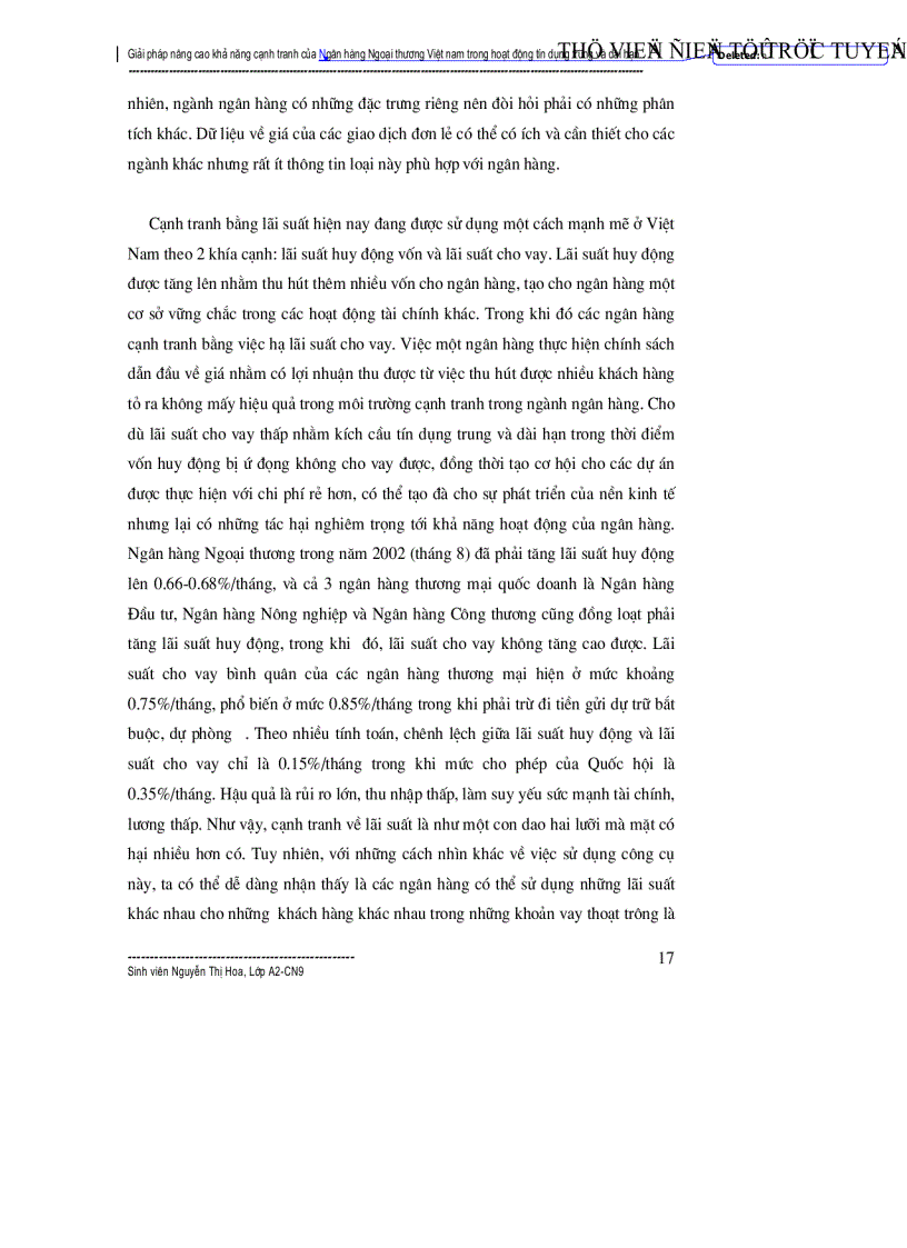 image for page Giải pháp nâng cao khả năng cạnh tranh của Ngân hàng Ngoại thương trong hoạt động tín dụng trung dài hạn