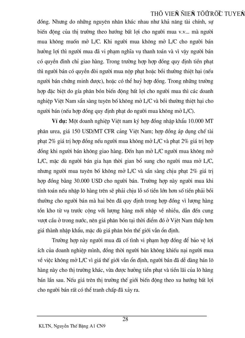 image for page Các tranh chấp phát sinh từ hợp đồng nhập khẩu phân bón hoá học ở việt nam và phương pháp giải quyết