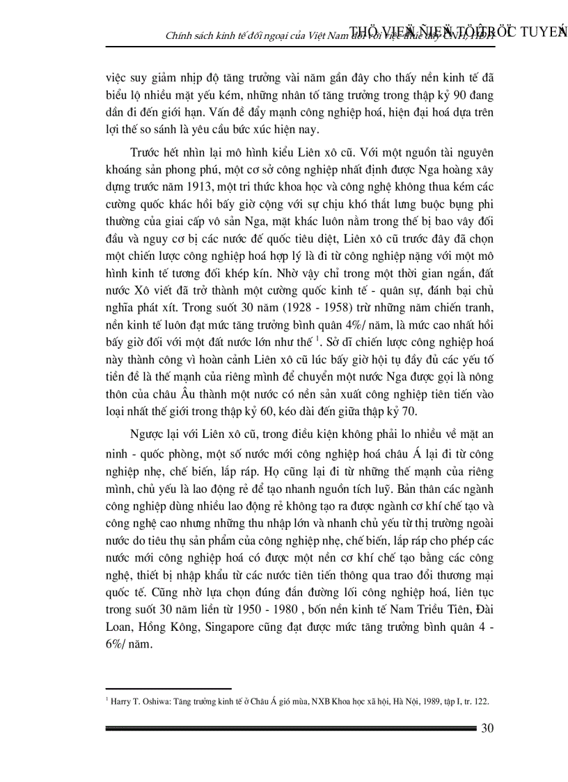 image for page Chính sách kinh tế đối ngoại của Việt Nam đối với việc thúc đẩy quá trình công nghiệp hoá hiện đại hoá