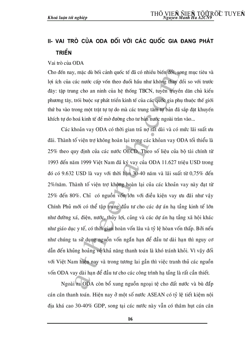 image for page ODA đối với quá trình phát triển nền kinh tế Việt Nam