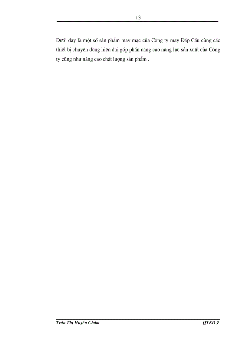 image for page Phân tích hoạt động kinh doanh của Công ty may Đáp Cầu