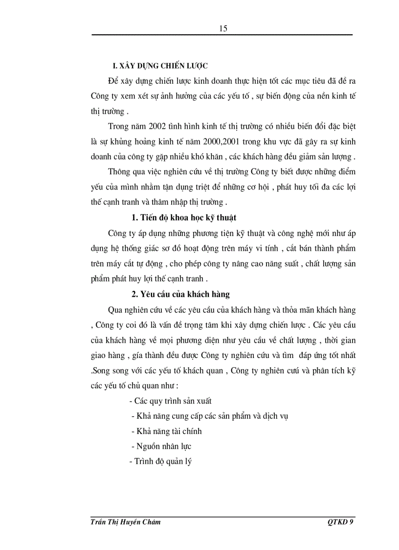 image for page Phân tích hoạt động kinh doanh của Công ty may Đáp Cầu