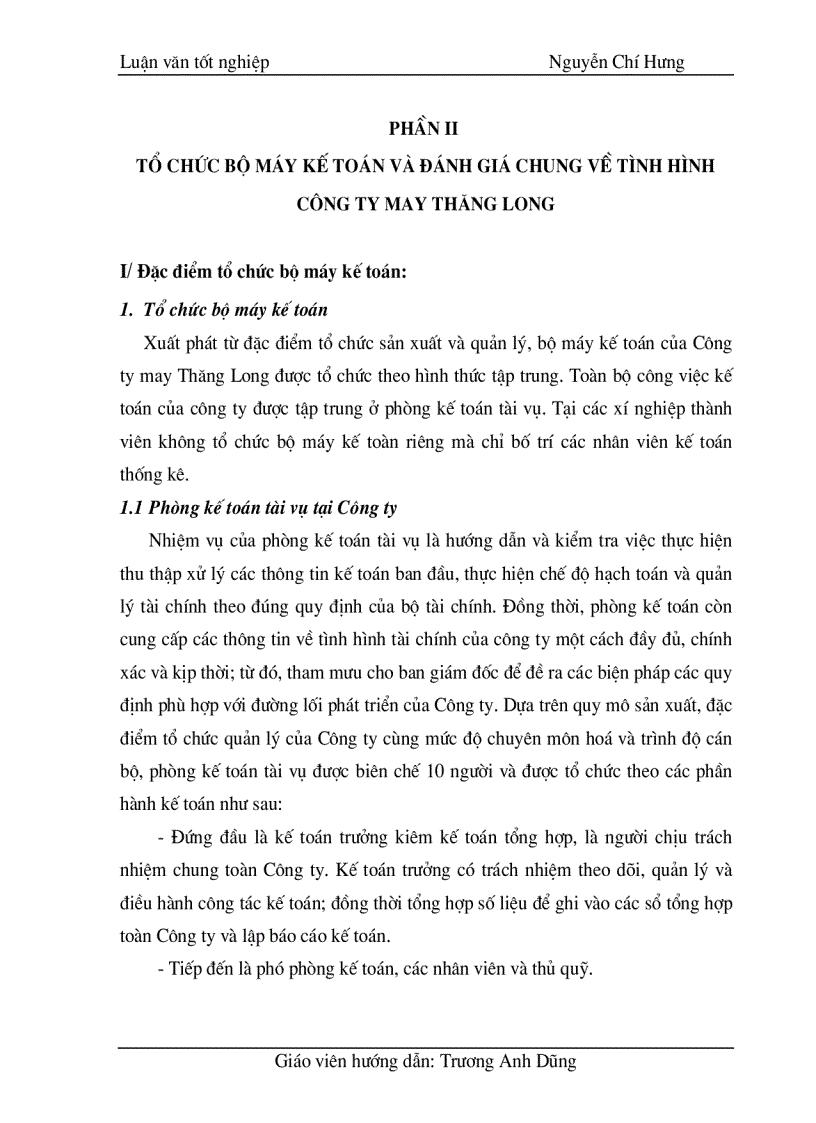 image for page Hoàn thiện công tác kế toán tập hợp chi phí sản xuất và tính giá thành sản phẩm tại Công ty cổ phần May Thăng Long