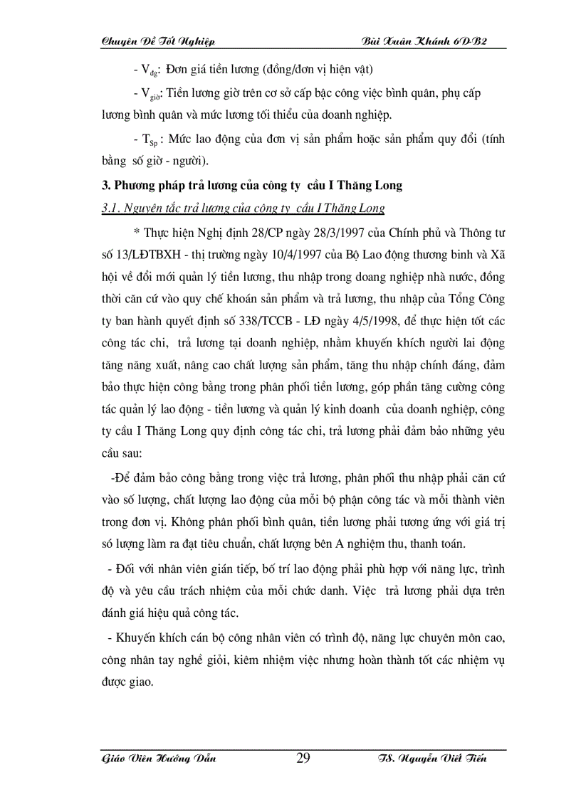 image for page Hoàn thiện kế toán tiền lương và các khoản trích theo lương tại công ty cầu I Thăng Long