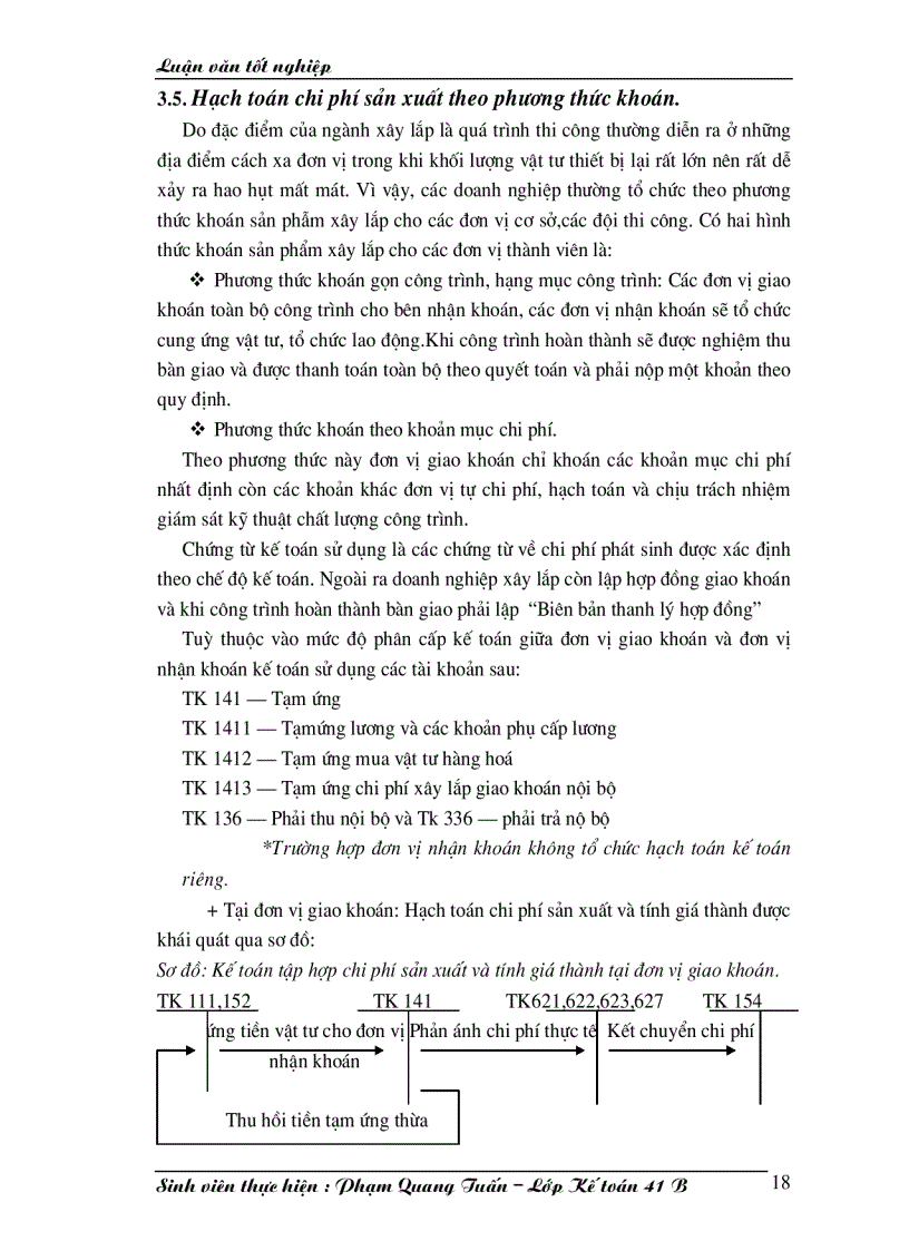 image for page Công tác hạch toán chi phí sản xuất và tính giá thành sản phẩm xây lắp tại xí nghiệp Sông Đà 206
