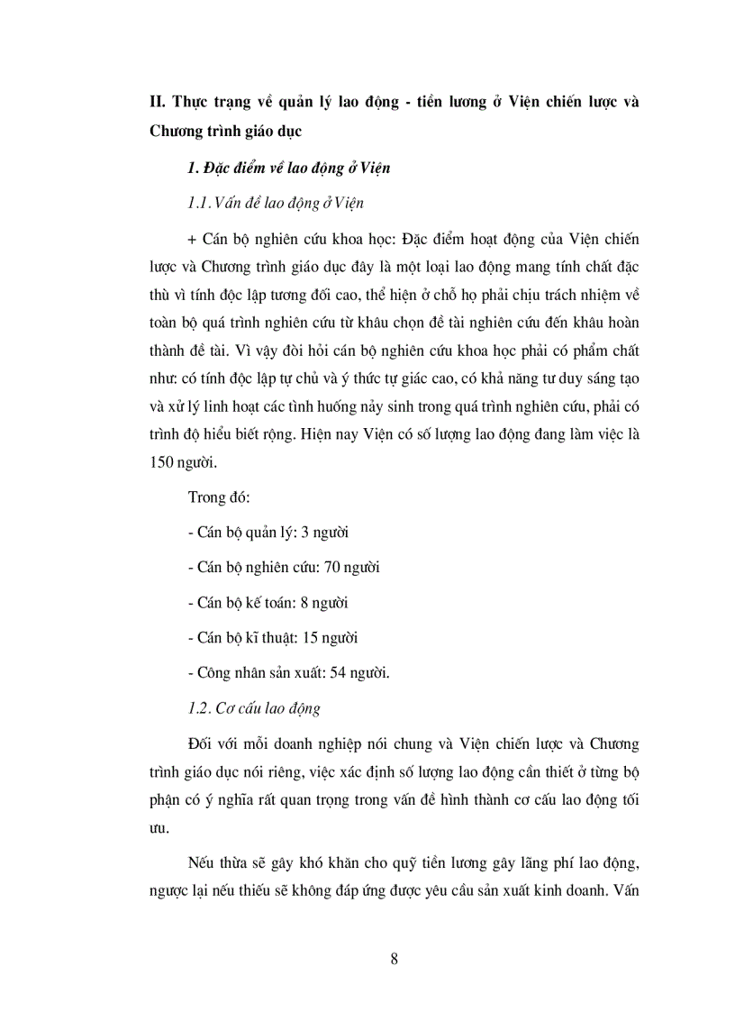 image for page Một số vấn đề quản lý lao động tiền lương ở Viện chiến lược và chương trình giáo dục