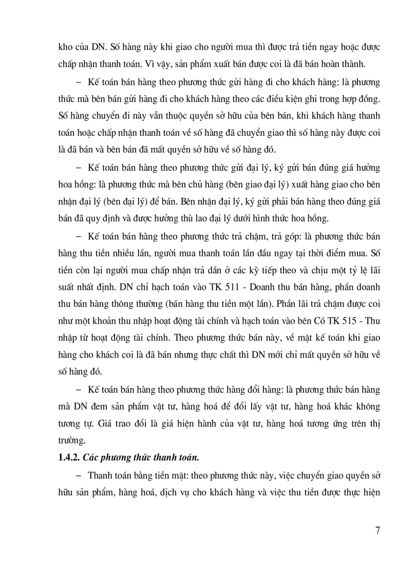 image for page Bán hàng và xác định kết quả kinh doanh cuả Công ty Thương mại Dịch vụ Tràng Thi